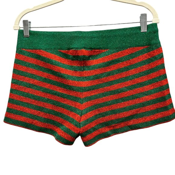 Beach Riot Balboa Holiday Stripe Drawstring Shorts, NWT, Green Red, M - Picture 4 of 8